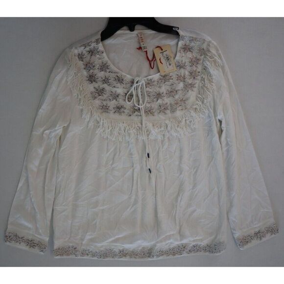 Anthropologie RAGA Women Sz S Eggshell Lotus Love Blouse & Drawstring Shorts Set - Picture 7 of 9